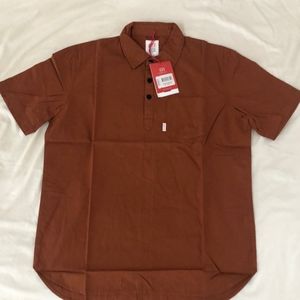 Nwt Topo Designs Mountain Popover Short Men Small Brick Brown